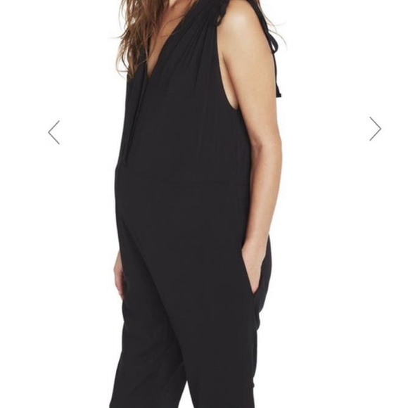 Hatch The Twilight Black Sleeveless Maternity Jumpsuit sz 2=M - Picture 6 of 10